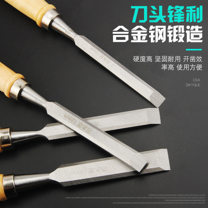 Alta dureza para trabajar la madera de acero de alta velocidad de madera de la pala plana de acero de alta velocidad de la pala plana de la manija de madera del