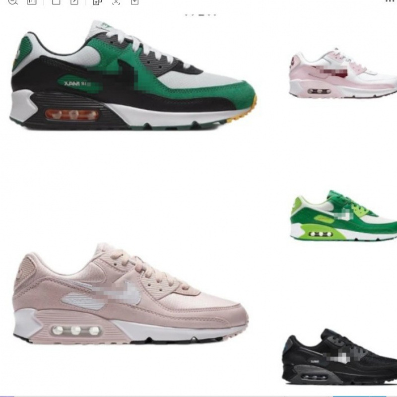 Putian AirMax90 tela de moda retro cuero sintético antideslizante desgaste transpirable baja zapatos de correr casuales para hombres y mujeres