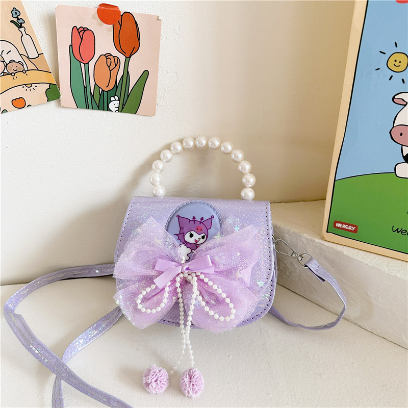 Luz intermitente, bolso de mano Kulomi, bolso de mochila para niños, princesa Melody, bolso de hombro para chicas lindas.