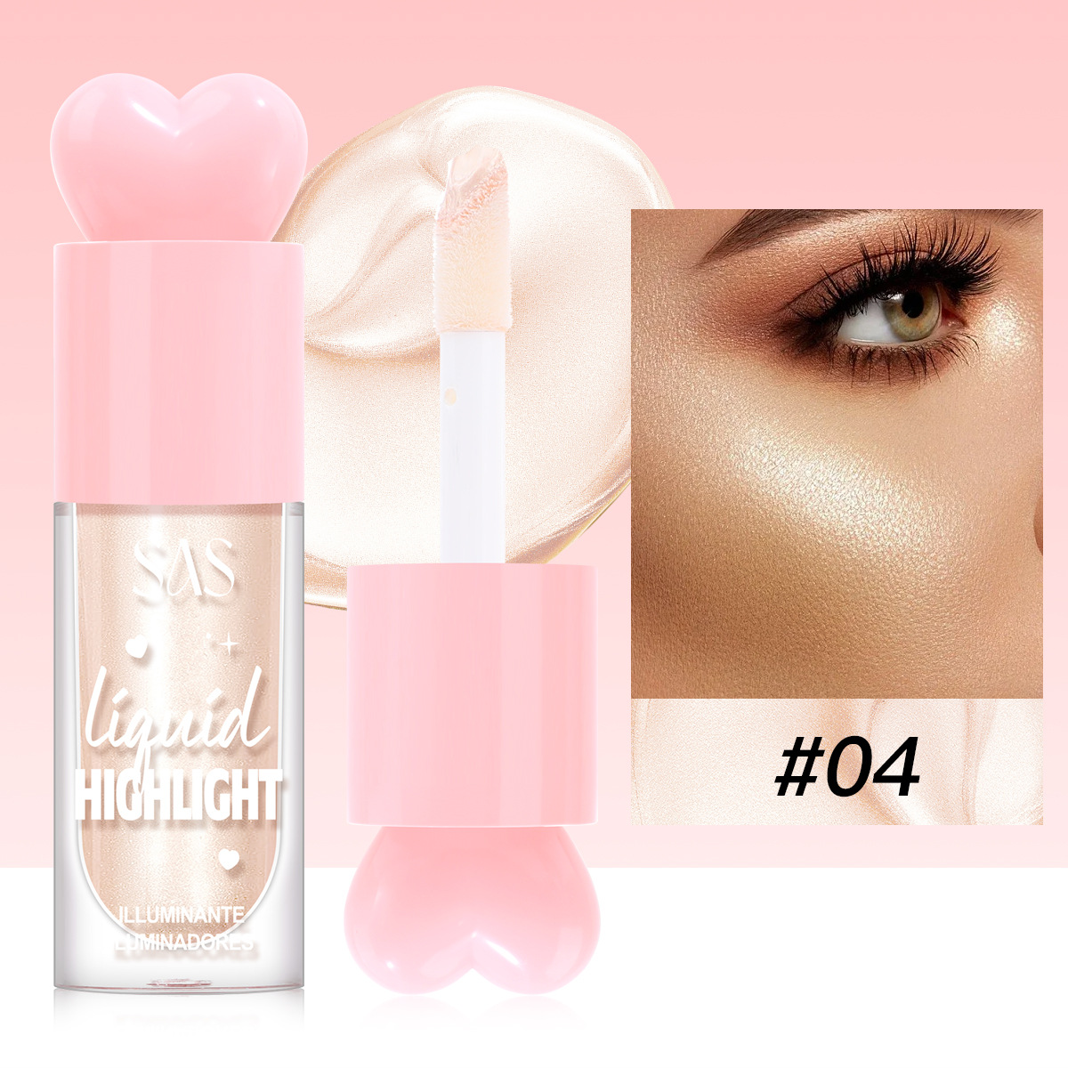 SAS venta caliente líquido transfronterizo de alto brillo, hidratación y reparación de brillo neto de red al por mayor SAC202A B