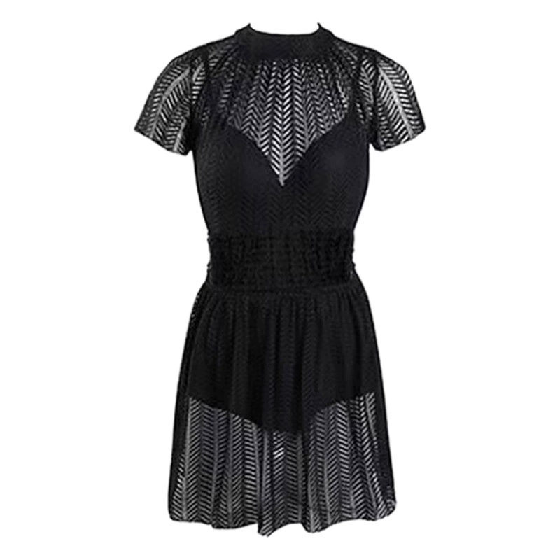 Купальник женский горячий весенний цельный чистый живот, покрывающий тело, консервативный вставка для похудения, белое кружево, 2022 Новый купальник со взрывами