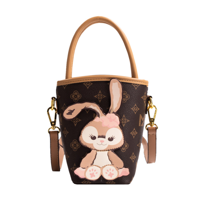 Mode Eimer Tasche für Frauen 2023 Frühjahr neue vielseitige niedliche Kaninchen Tasche High-End Casual Schulter Umhängetasche_voghion.com