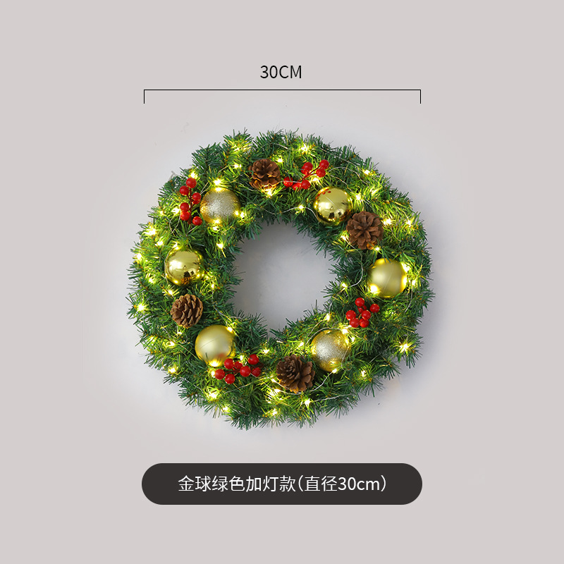 Amazon popular guirnalda de Navidad ratán 40/50/60cm decoración de Navidad Garland decoración escena diseño