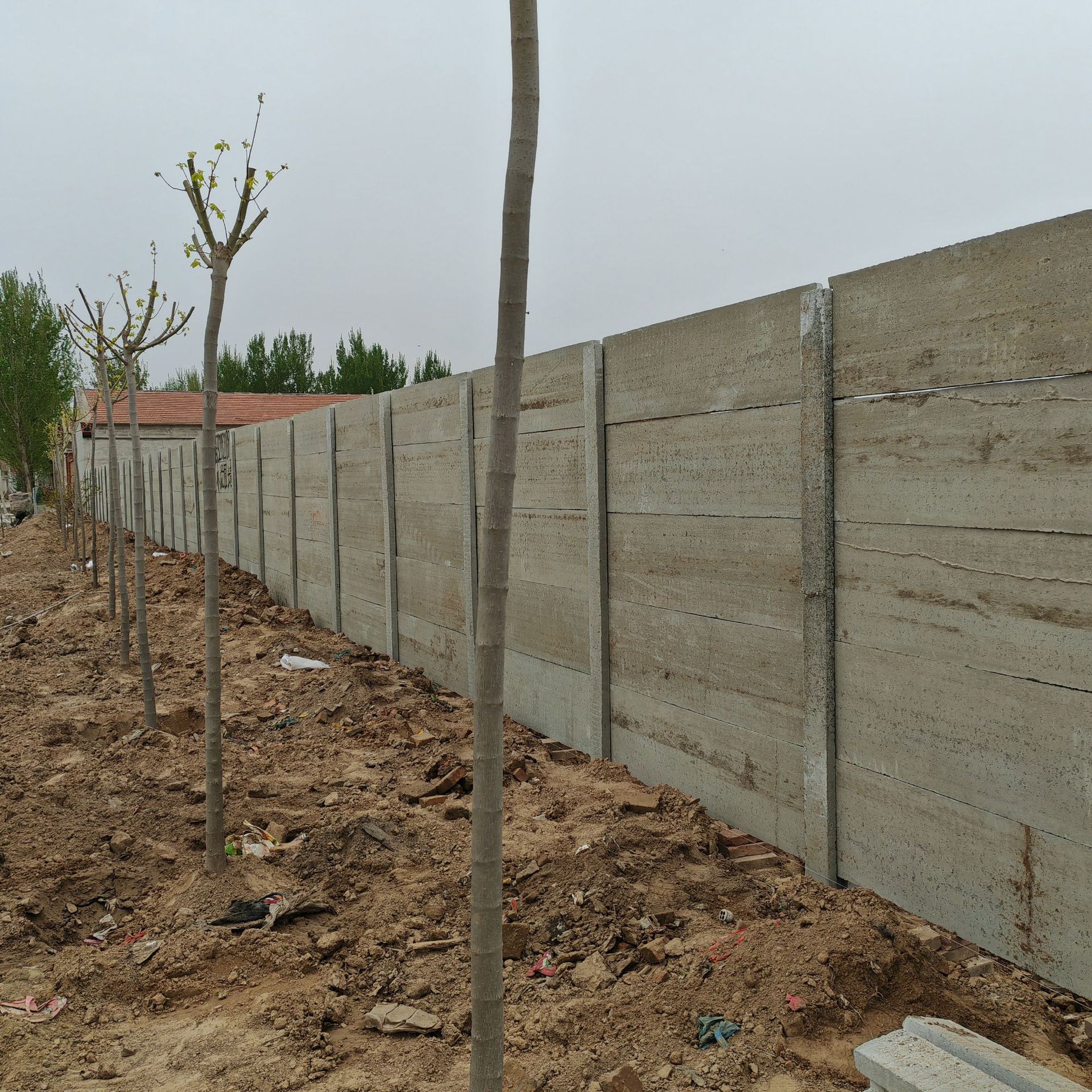 养殖场拼接立柱护栏水泥预制围墙工程工厂板水泥预制