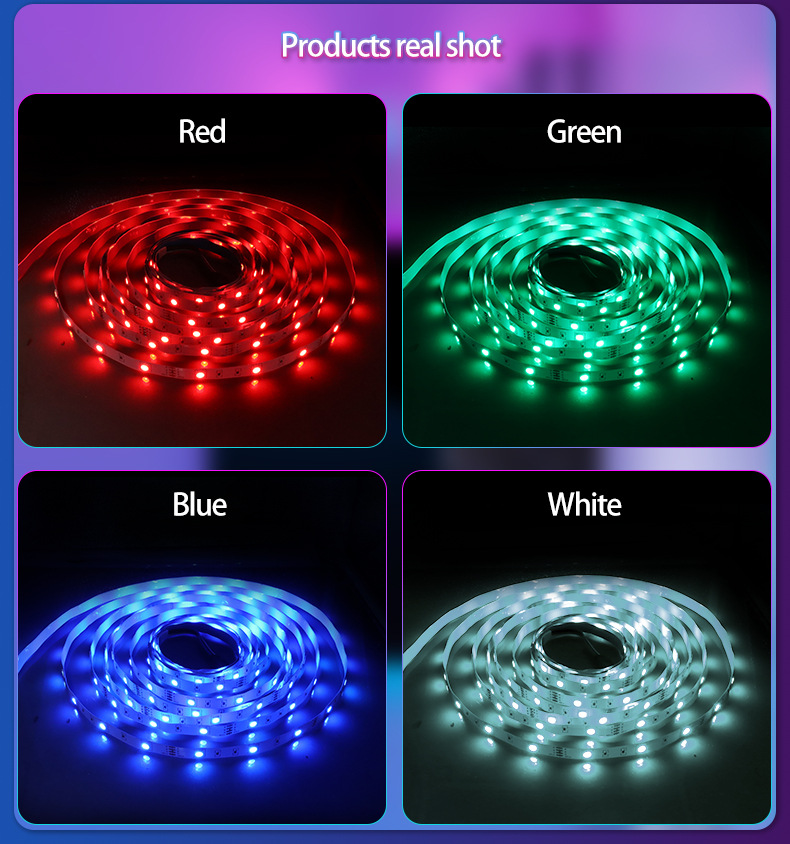 40-key Bluetooth Music Timing App5050rgb Light Strip Led Light Set display picture 6