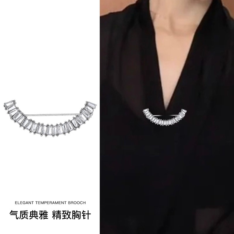 Temperamento bowknot perla alfileres mujer exquisita hebilla anti-luz sensación de alto nivel cintura artefacto cintura pantalones pequeña hebilla fija