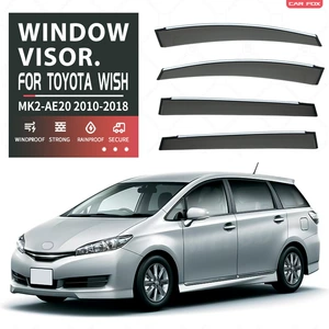 Suitable for Toyota Wish Window Visor, Car Window Rain Shield, Sunshade Deflector, Rain Eyebrow
