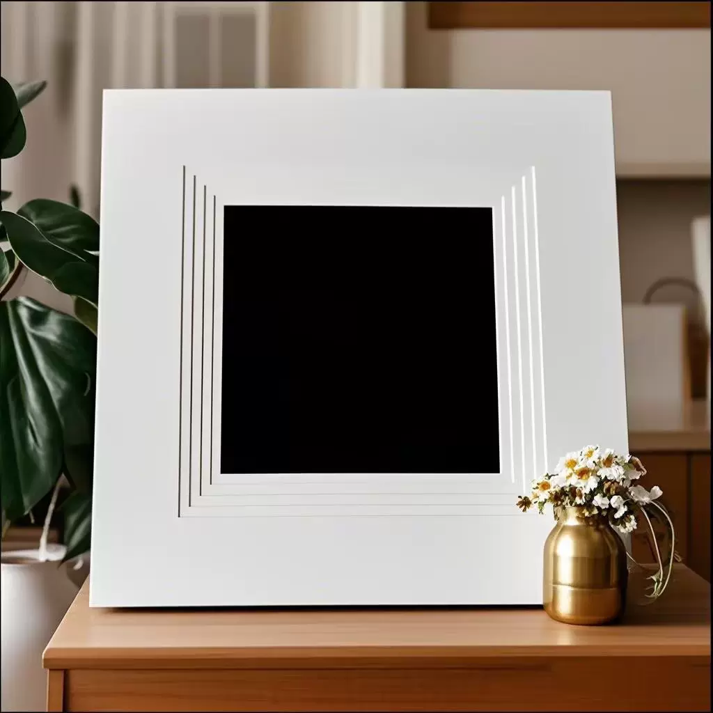 单孔相框卡纸 厚度尺寸可定制 多孔烫金工艺相框画框卡纸批发