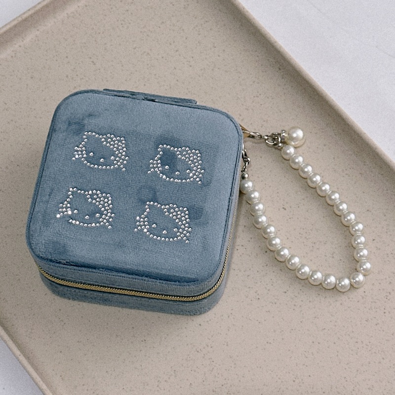 少女の心のベルベットの高級収納ケースのアクセサリーのデスクトップのアクセサリーの箱|undefined