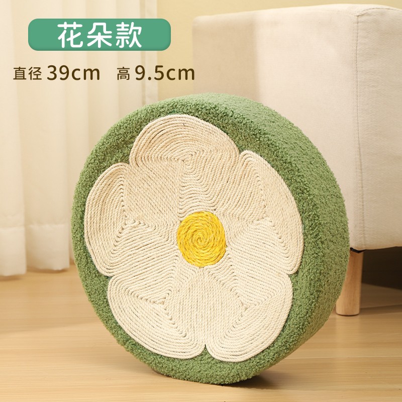 Sisal gato tablero del rasguño gato nido Gato Cuenca Integrada ronda garra de gato grande Cuenca sin caspa resistente al desgaste gato garra de juguete amoladora