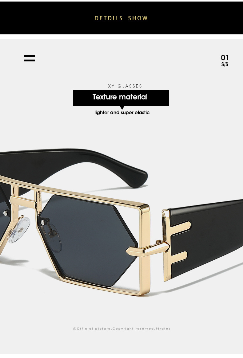 Occhiali da sole alla moda Hip-Hop Ins con montatura a goccia da uomo, stile 2025_voghion.com