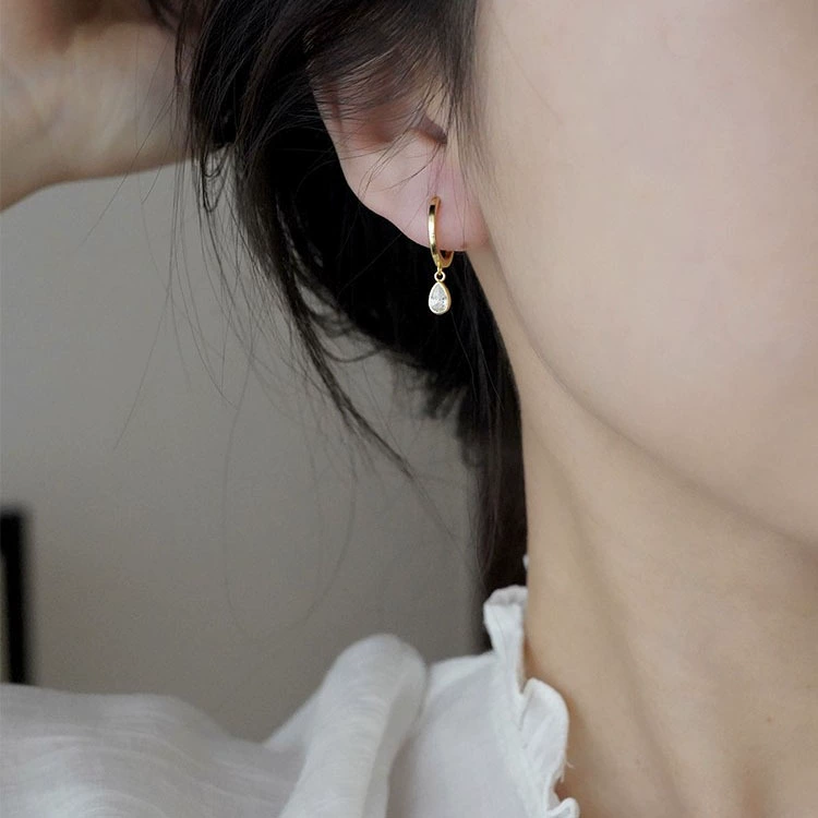 Серебряная игла, серьги, образец серебра 925, стиль легкой роскоши