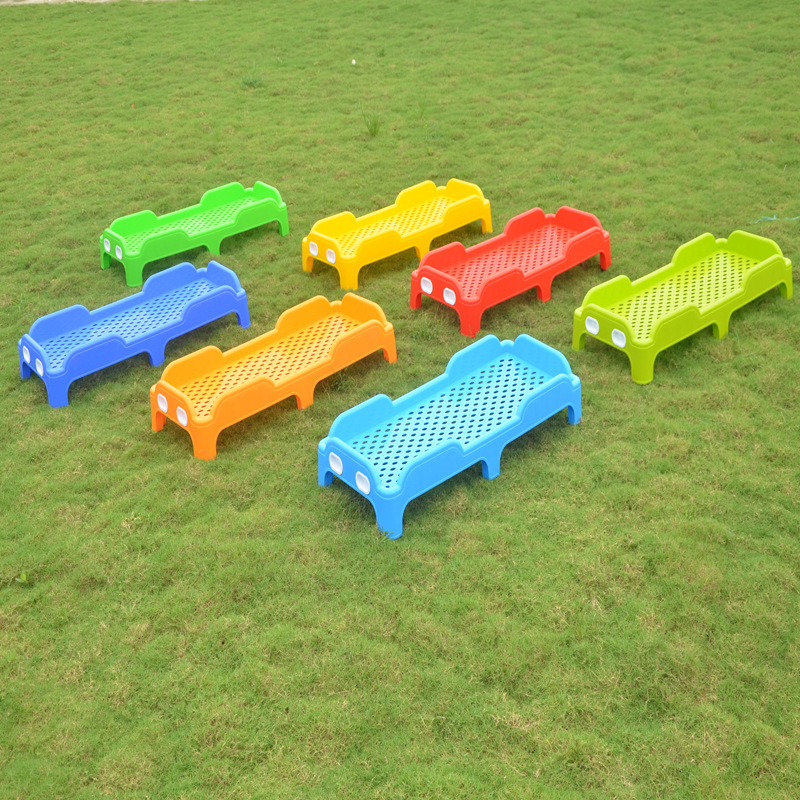 Special Offer Children's Bed for Kindergarten, Baby Nap Bed, Plastic Early Education Daycare Folding Crib, Thickened