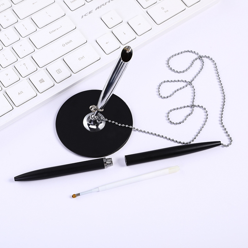 En stock cadena Banco Hotel contador negocio Oficina escritorio pluma imprimible logotipo personalizado publicidad regalo pluma firma pluma