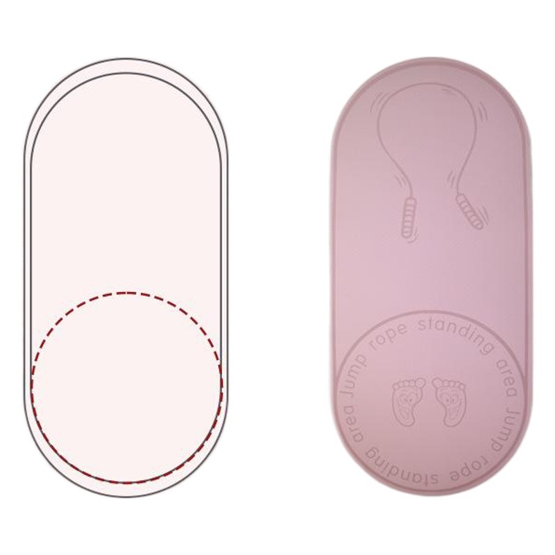 Cuerda de saltar estera absorción de choque a prueba de sonido casa interior antideslizante alfombra de piso deportes fitness piso dedicado mudo tablero estera de yoga