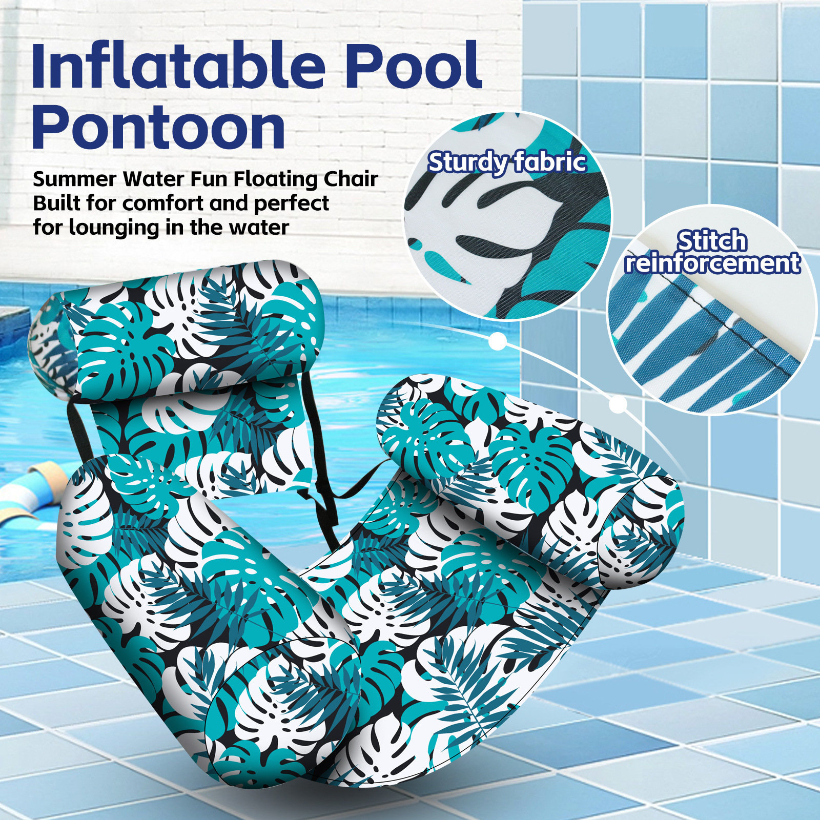 Inflatable Water Hammock Lounge Pool Floats And Loungers_voghion.com