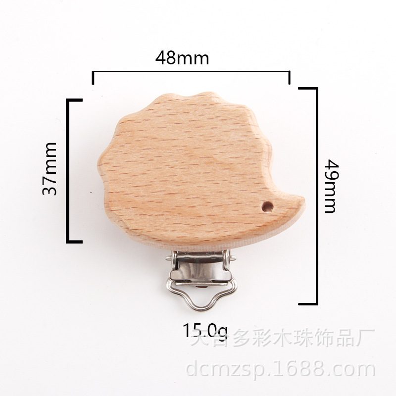 8604 Hedgehog pacifier clip