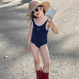 New Style Girls' Swimsuit Summer Baby Cherry One-Piece Swimsuit Backless Swimsuit
