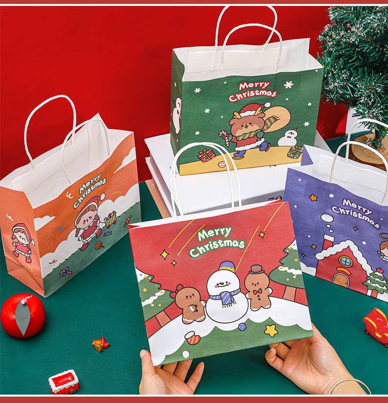 Christmas Cute Cartoon Paper Festival Gift Bags display picture 4
