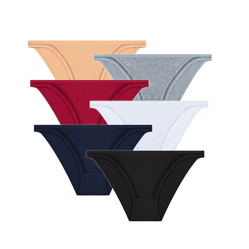 Hollow Stitching Spring and Summer Ultra-Low Waist Half Hip Sexy Women's Underwear Briefs Pure Lust Style