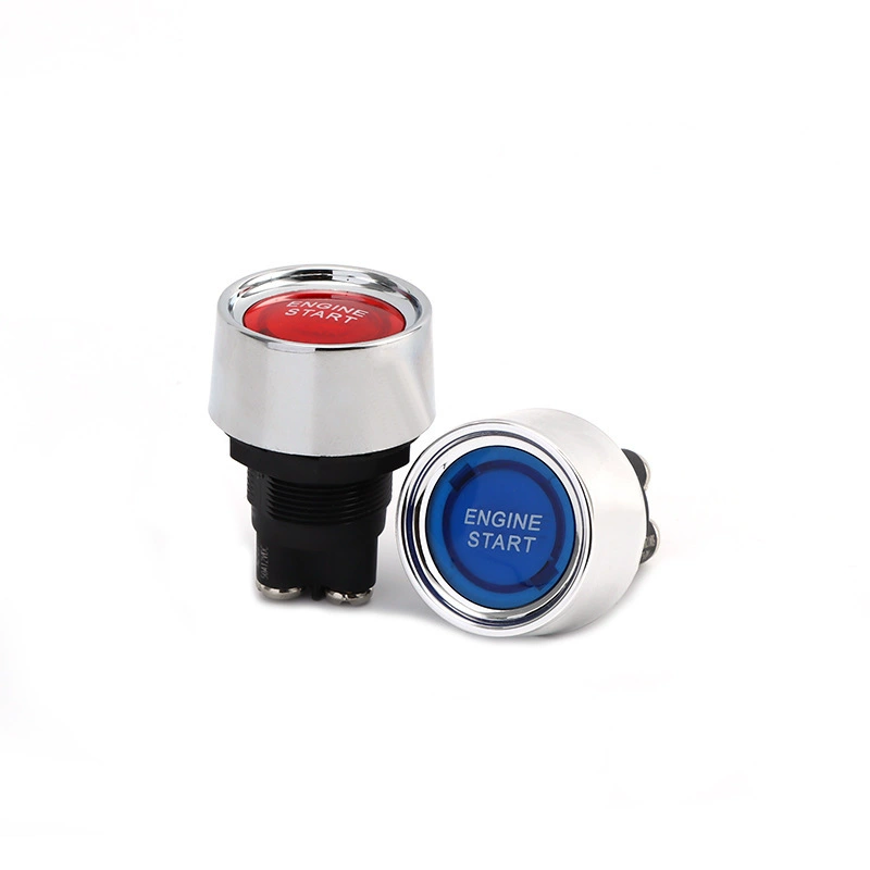 Модификация автомобиля, однокнопочный переключатель запуска, зажигание, 50A12V, кнопочный переключатель 24 В со светодиодной многоцветной подсветкой