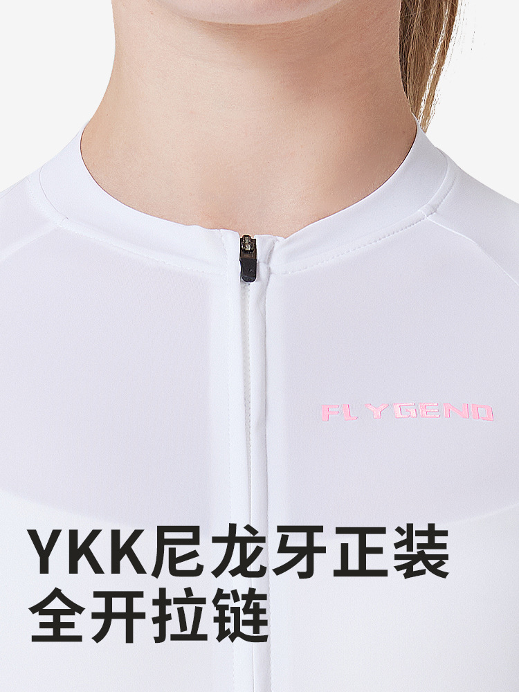 Ropa de ciclismo de carretera de mujeres de manga corta de verano ligera y delgada de color sólido sudor delgada y delgada camisa de ciclismo de mujer