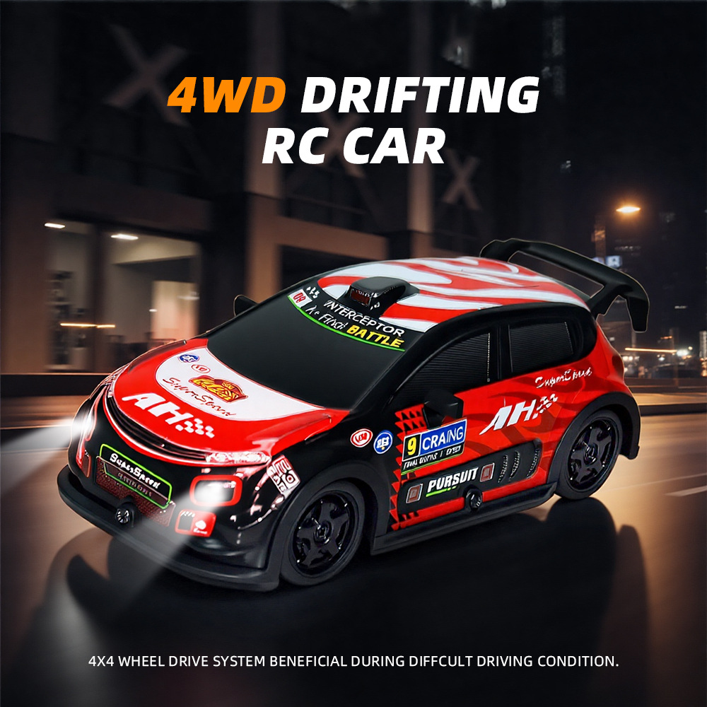 KYAMRC (Cross-border trading), four wheel drive high speed racing car, lightweight toy car with light, scale 1:22, new collection, remote control 3