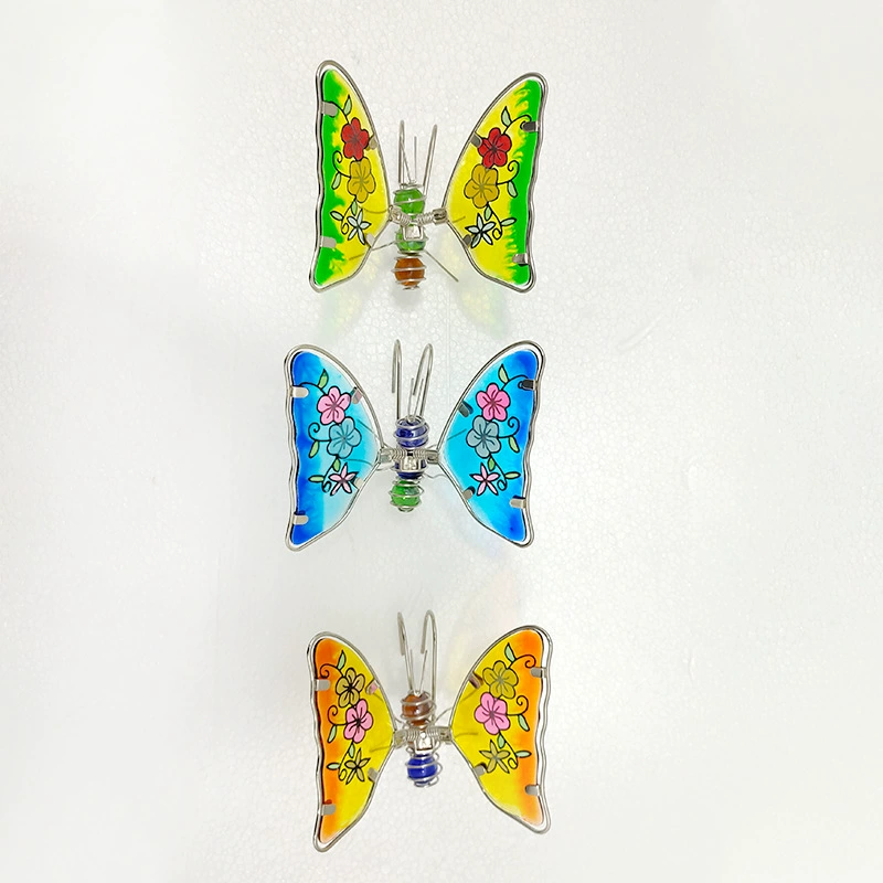 Красочный цветочный горшок крючок бабочка домашняя ваза украшение крючок Бабочка украшение сада висит орнамент бабочка