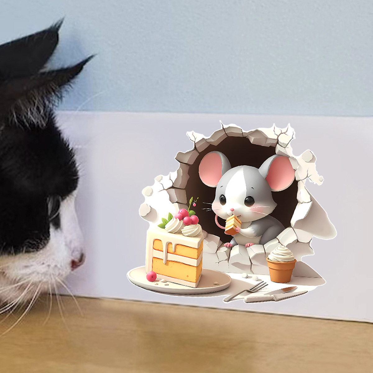 Autocollants muraux 3d décoratifs pour masquer les trous_voghion.com