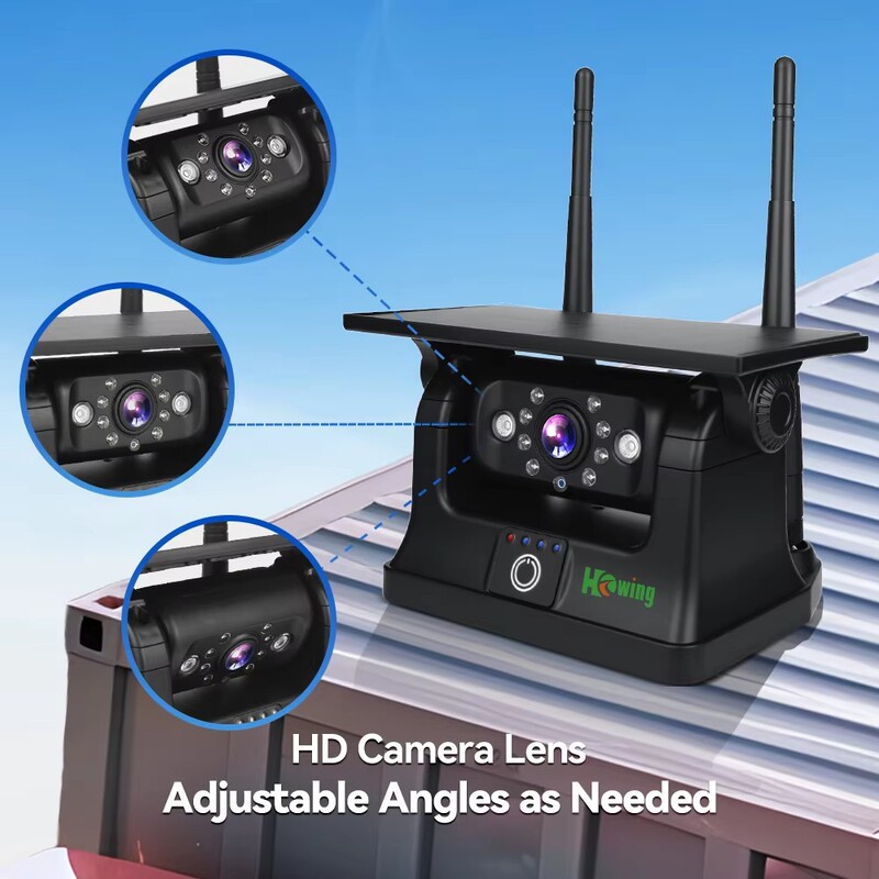 Yuanchi Solar-Powered Wireless Home Camera with Worry-Free Battery Life, High-Definition Night Vision, Strong Magnetic Base, Easy to Install