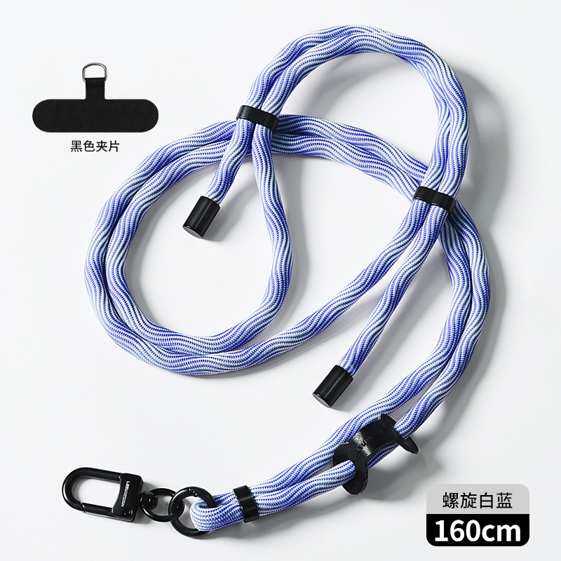 Cordón de teléfono móvil al por mayor crossbody ajustable avanzado Halter muñeca tejida Sling back clip caja del teléfono móvil correa de cordón