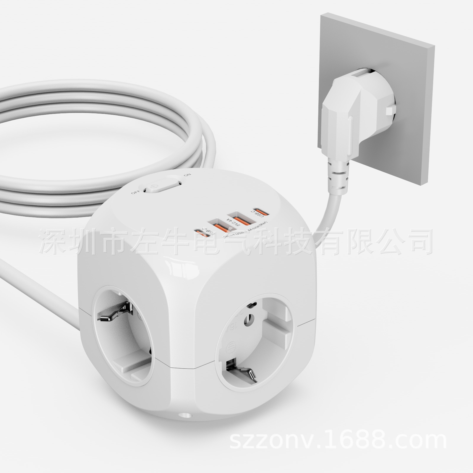 欧规魔方插座，欧规立方体插座，欧规旅行插座，