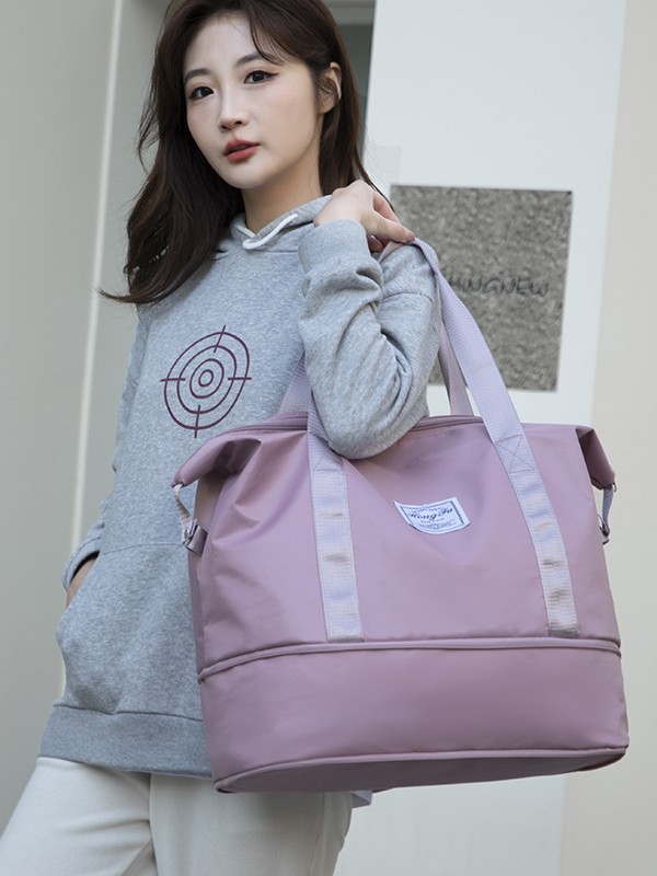 Bolsa de viaje de corta distancia al por mayor transfronteriza bolsa de entrenamiento de separación seca y húmeda para mujer nueva bolsa de fitness de yoga de ocio de gran capacidad