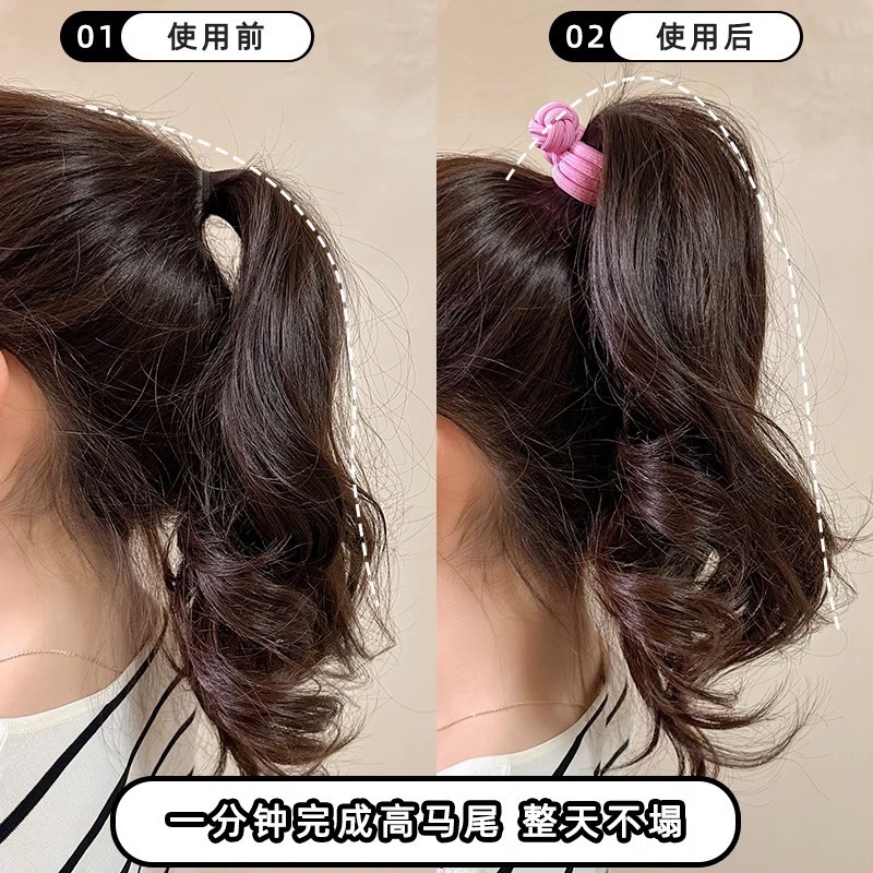 皮筋女扎頭簡約高馬尾發繩氣質頭繩高彈力橡皮筋2023新款發圈批發