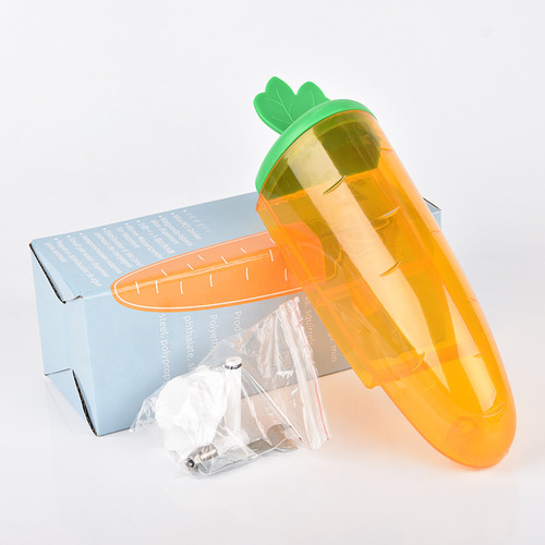 Factory direct sales carrot pet water feeder rabbit hanging water fountain hamster chinchilla pet bowl