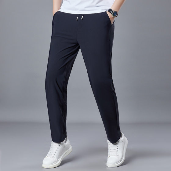 Summer Casual Pants Men's Straight Pants Business Men's Pants Slim-fit Dress Casual Pants Loose Dad's