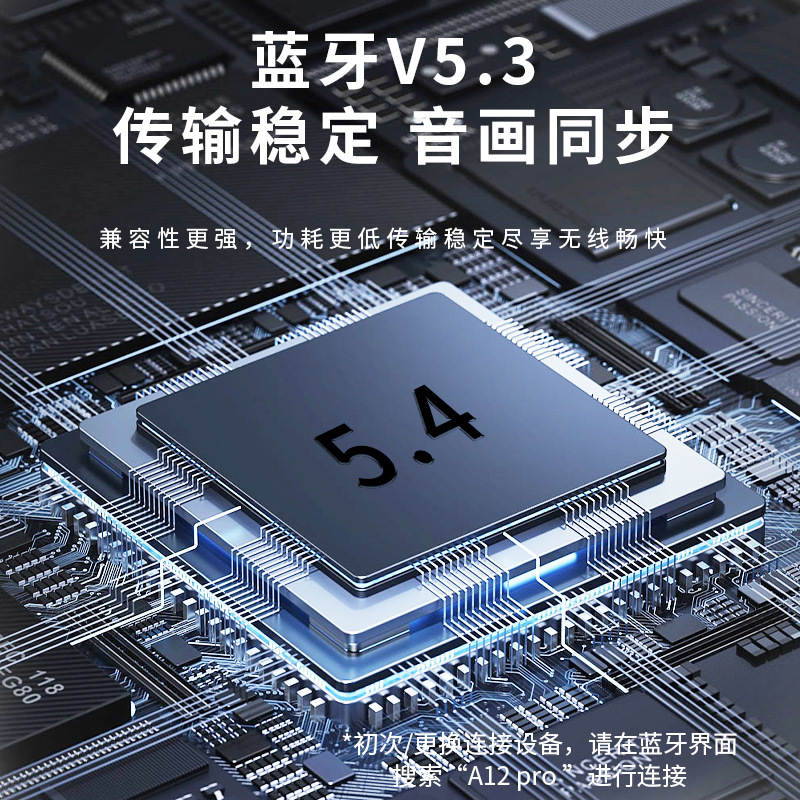 新製品カラースクリーンA12pro bluetoothイヤホンタッチスクリーンENC通話ノイズ低減多機能ディスプレイ無線イヤホン|undefined