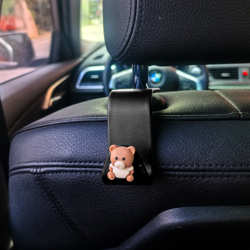 Gancho trasero del automóvil Gancho del respaldo del asiento Gancho multifuncional del automóvil del automóvil Gancho pequeño del automóvil Gancho del asiento de dibujos animados