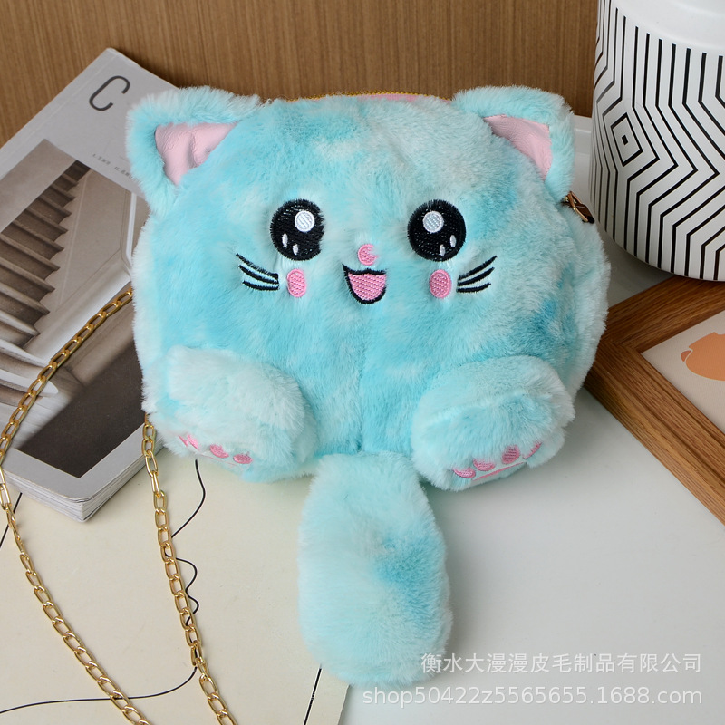 2020 Red Red Red New Korean Fashion Pussycat Bag Lovely Soft Moe Fashion Academy Wind Fluffy Pussycat Bag Mujer marea image 30