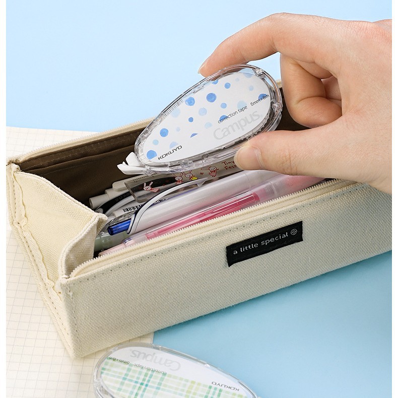 Cinta correctora de color original de KOKUYO Japón, cinta correctora recargable Whisper para acuarelas de campus, 3508