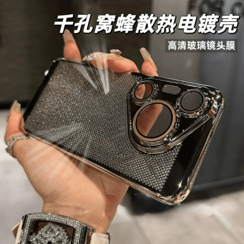 新款透气电镀散热适用华为mate50手机壳mate40pro保护套Mate60