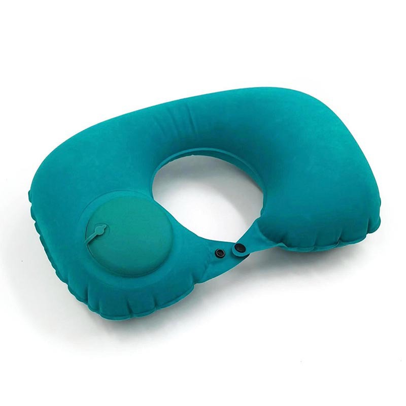 Portable Compression Inflatable U-Shaped Travel Neck Nap Airplane Pillow_voghion.com