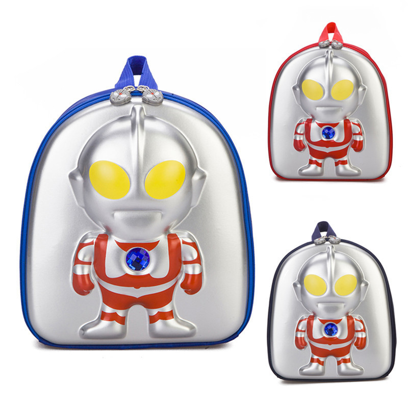 children schoolbag Ultraman kindergarten Cartoon Hard shell bag Boy girl Children Backpack 2-3-5 year