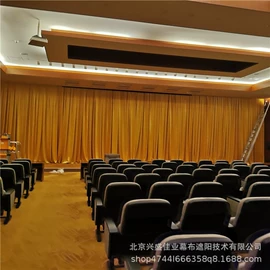 阳篷、雨篷;舞台幕布;卷帘