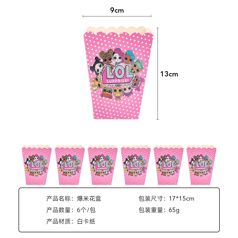 La fiesta de cumpleaños del bebé sorpresa transfronteriza suministra el traje temático de los niños arreglo decorativo taza de papel plato de papel mantel