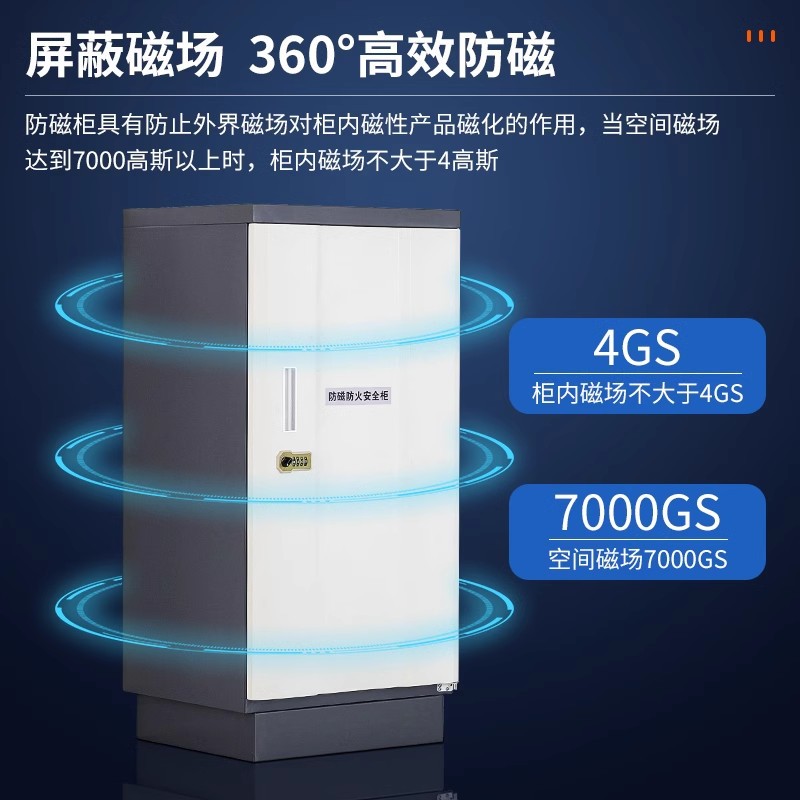 Magnetic Protection Cabinet for Archives, CDs, DVDs, Hard Drives, Information Security, 7000GS Protection Lock, Fireproof, Soundproof, Electrostatic Discharge Cabinet
