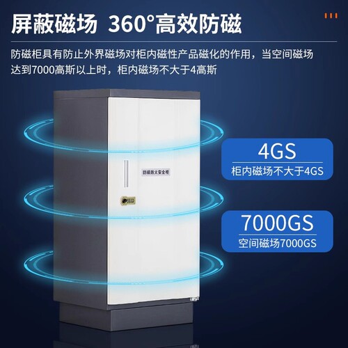 Magnetic Protection Cabinet for Archives, CDs, DVDs, Hard Drives, Information Security, 7000GS Protection Lock, Fireproof, Soundproof, Electrostatic Discharge Cabinet