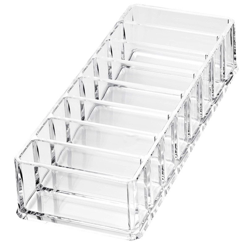 Caja de Almacenamiento para Cosméticos Transparente, Desmontable, con Compartimentos