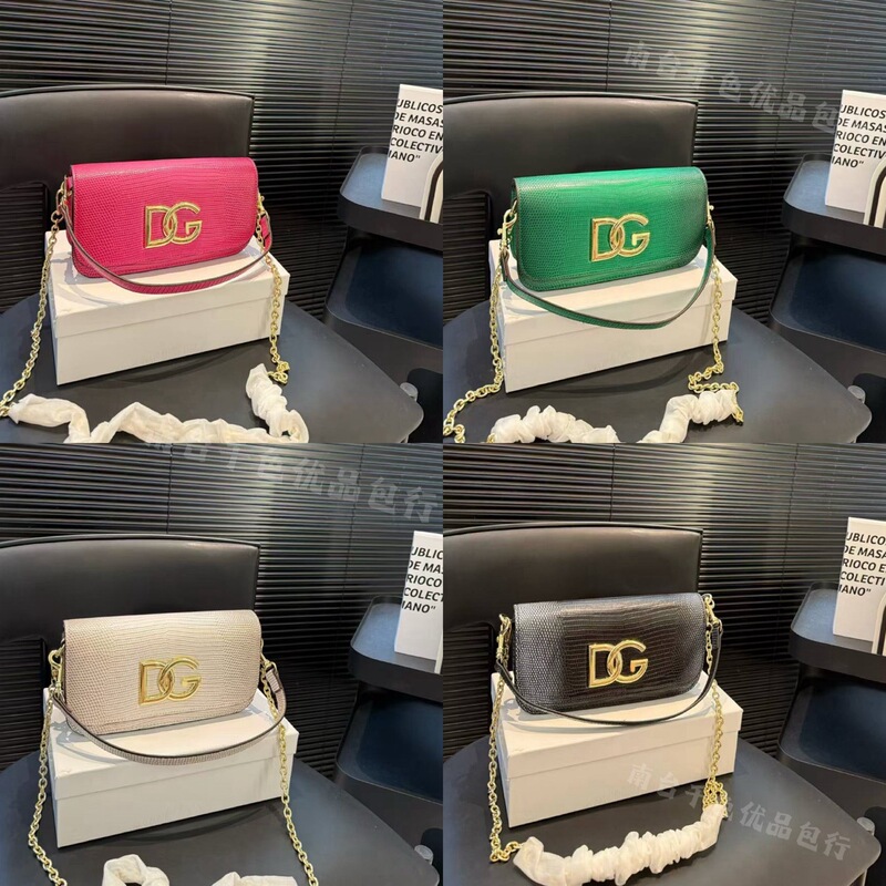 D&G Cross-Border Foreign Trade Women's Bag D Brand Bag 2025 New Niche Chain Bag Snake Pattern South Taiwan Style Fashionable Crossbody Bag D&G Cross-Border Foreign Trade Women's Bag D Brand Bag 2025 New Niche Chain Bag Snake Pattern South Taiwan Style Fashionable Crossbody Bag