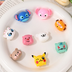 穴付きアニメ小動物ソフトビーズdiy携帯チェーンアクセサリー手作りキーホルダー